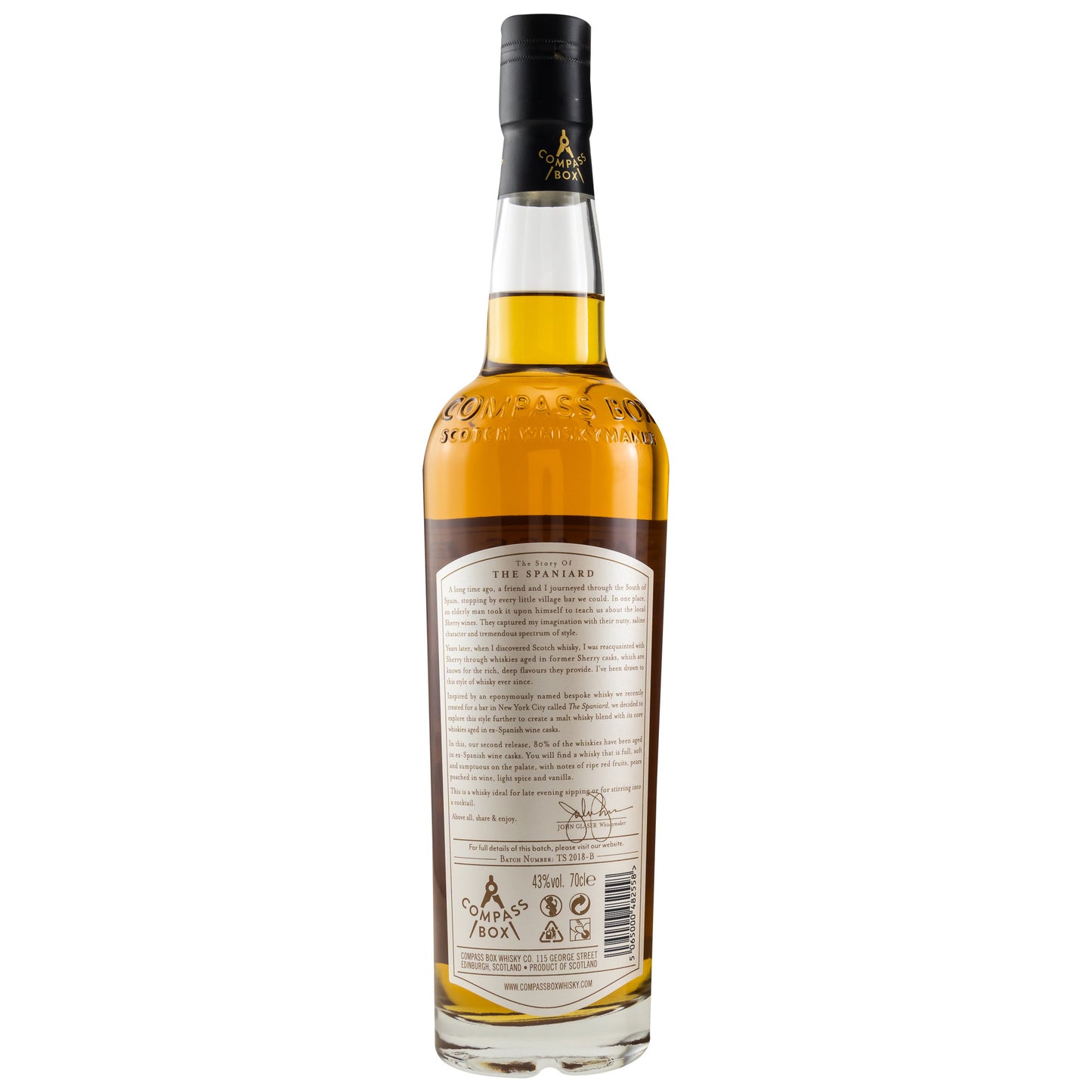 COMPASS BOX - Story of the Spaniard - 43% Vol. - Schwarzbach Spirits