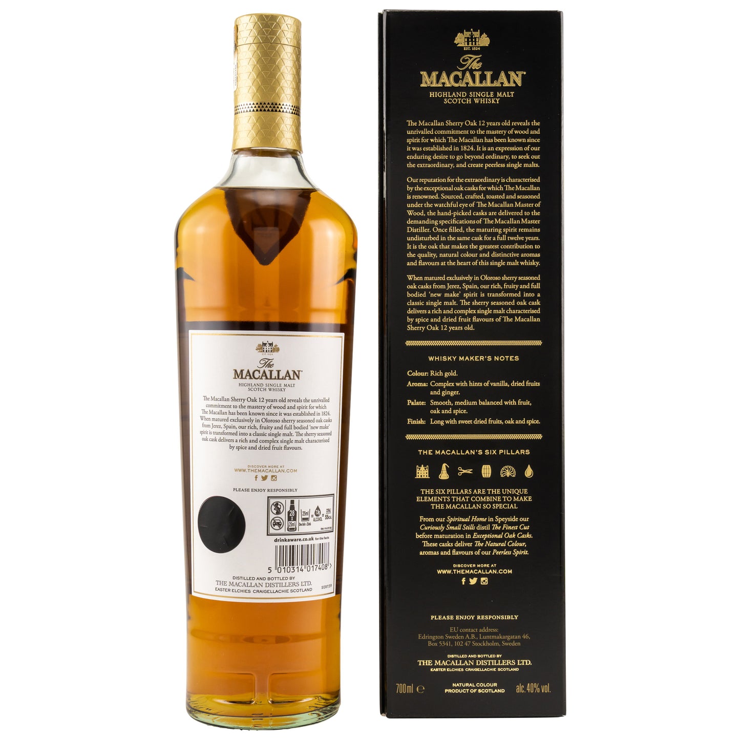 MACALLAN - 12 Jahre Sherry Cask - 40% vol. - Schwarzbach Spirits