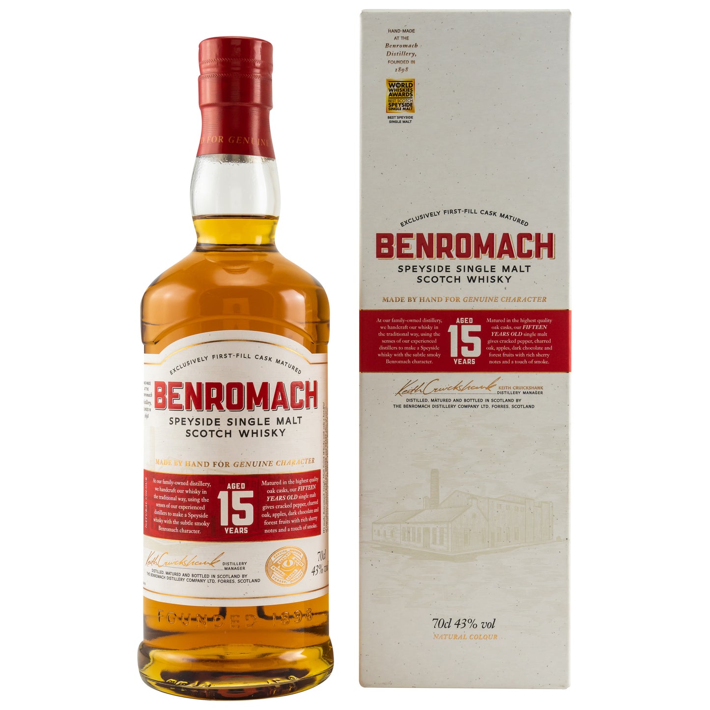 BENROMACH - 15 Jahre - 43% vol. - Schwarzbach Spirits