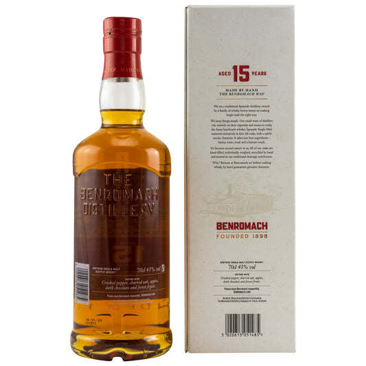 BENROMACH - 15 Jahre  - 43% vol. - Schwarzbach Spirits