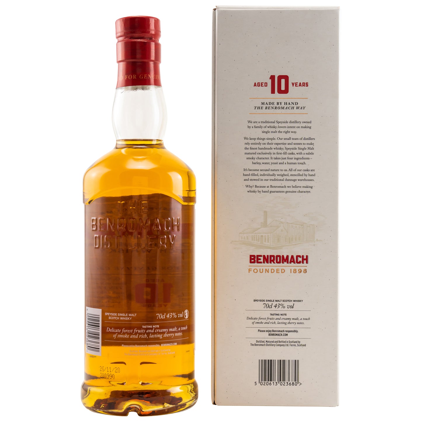 BENROMACH - 10 Jahre - 43% vol. - Schwarzbach Spirits