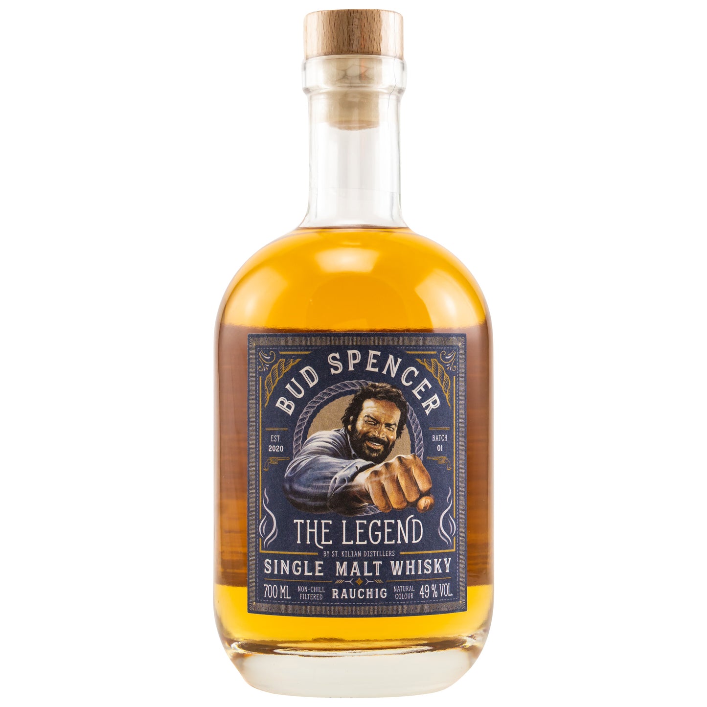 BUD SPENCER - The Legend Single Malt Whisky Peated - 49% vol. - Schwarzbach Spirits