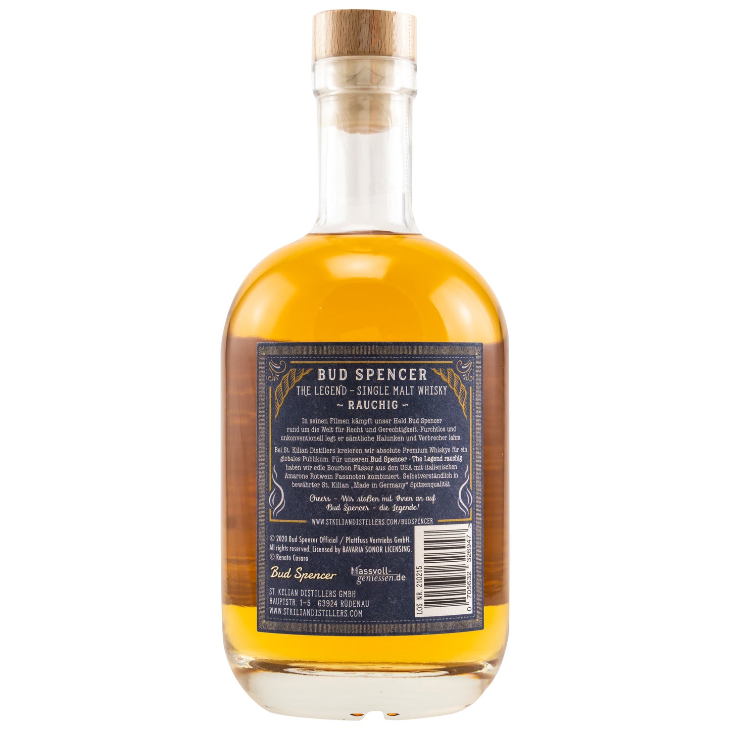 BUD SPENCER - The Legend Single Malt Whisky Peated - 49% vol. - Schwarzbach Spirits