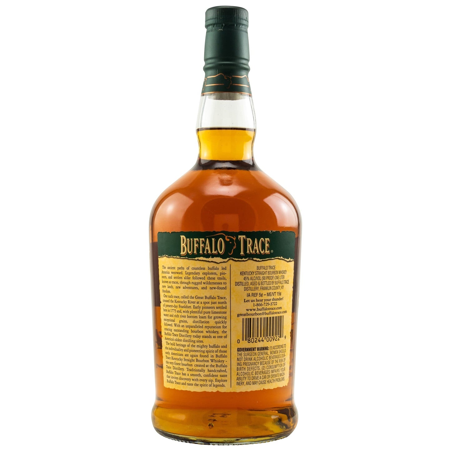 BUFFALO TRACE - Kentucky Straight Bourbon 1 Liter - 45% Vol.