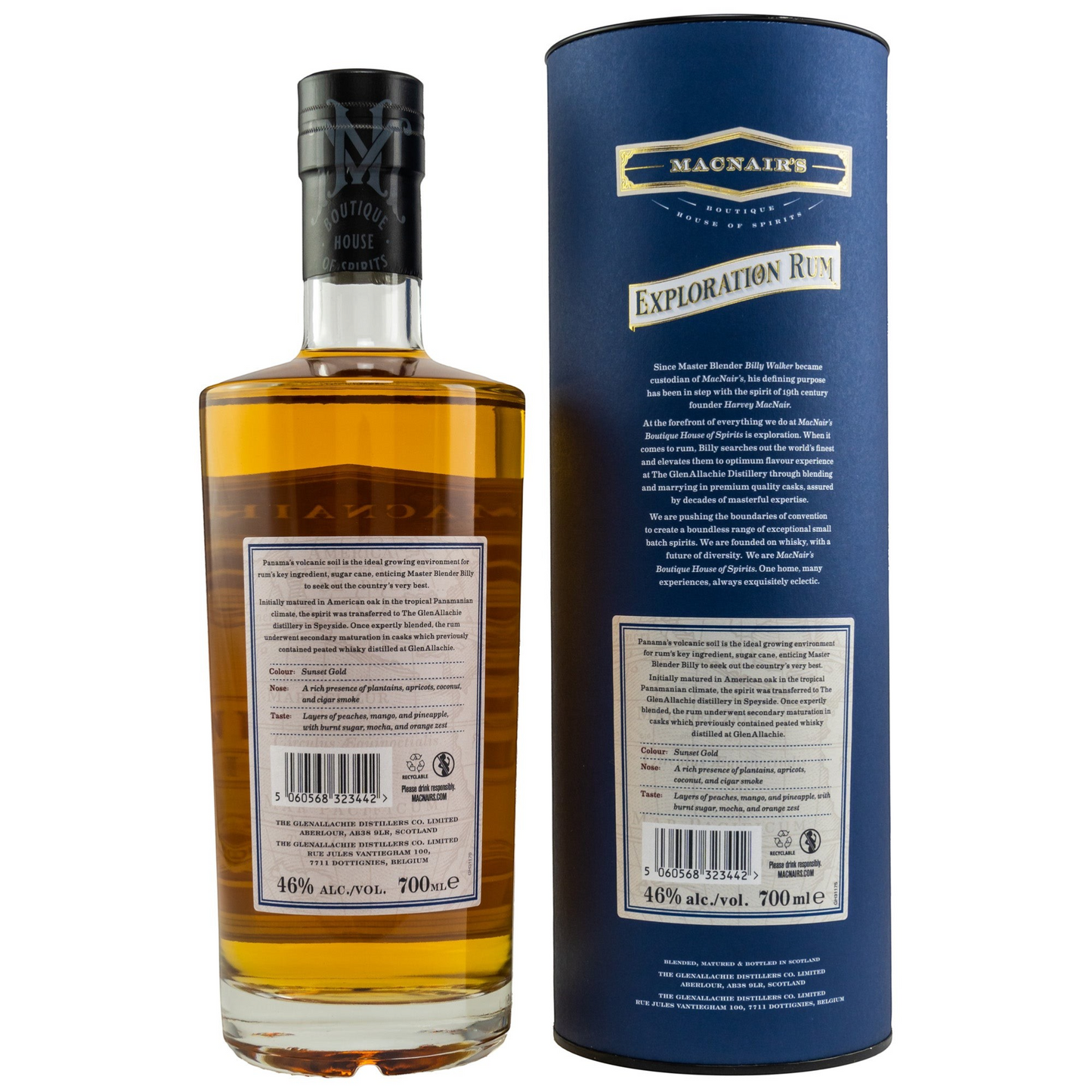 MacNairs - Exploration Panama Rum 7 Jahre Peated - 46% Vol.