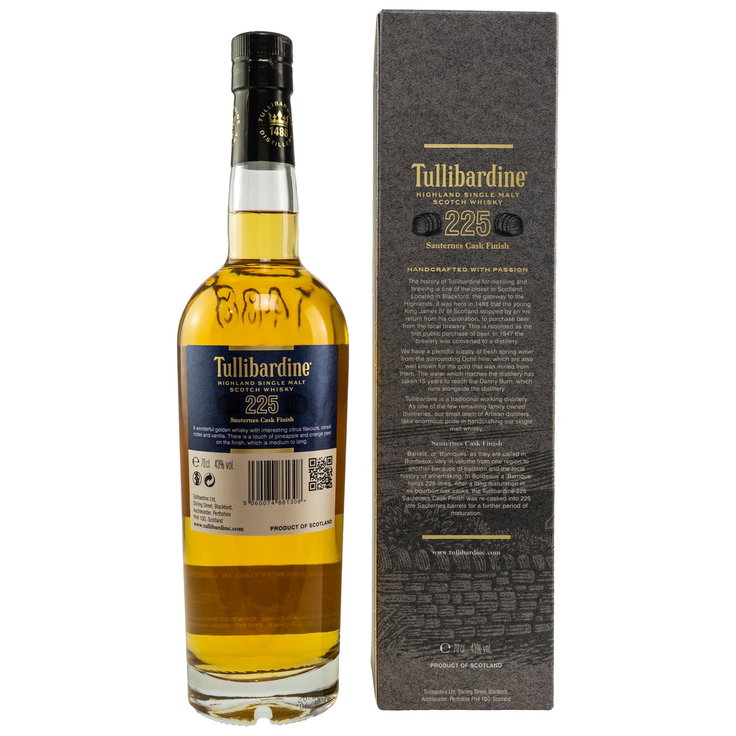 TULLIBARDINE - Sauternes Finish 225 - 43% Vol.