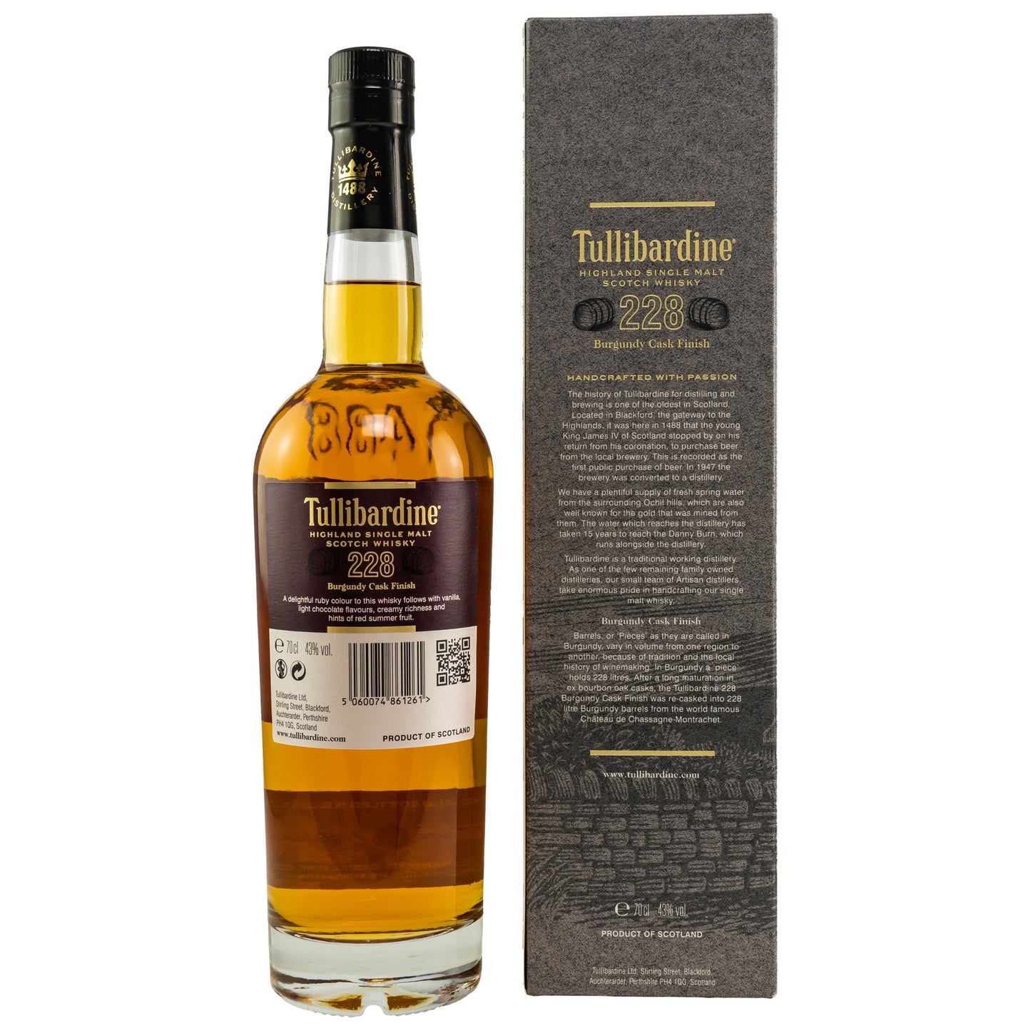 TULLIBARDINE - Burgundy Finish 228 - 43% Vol.