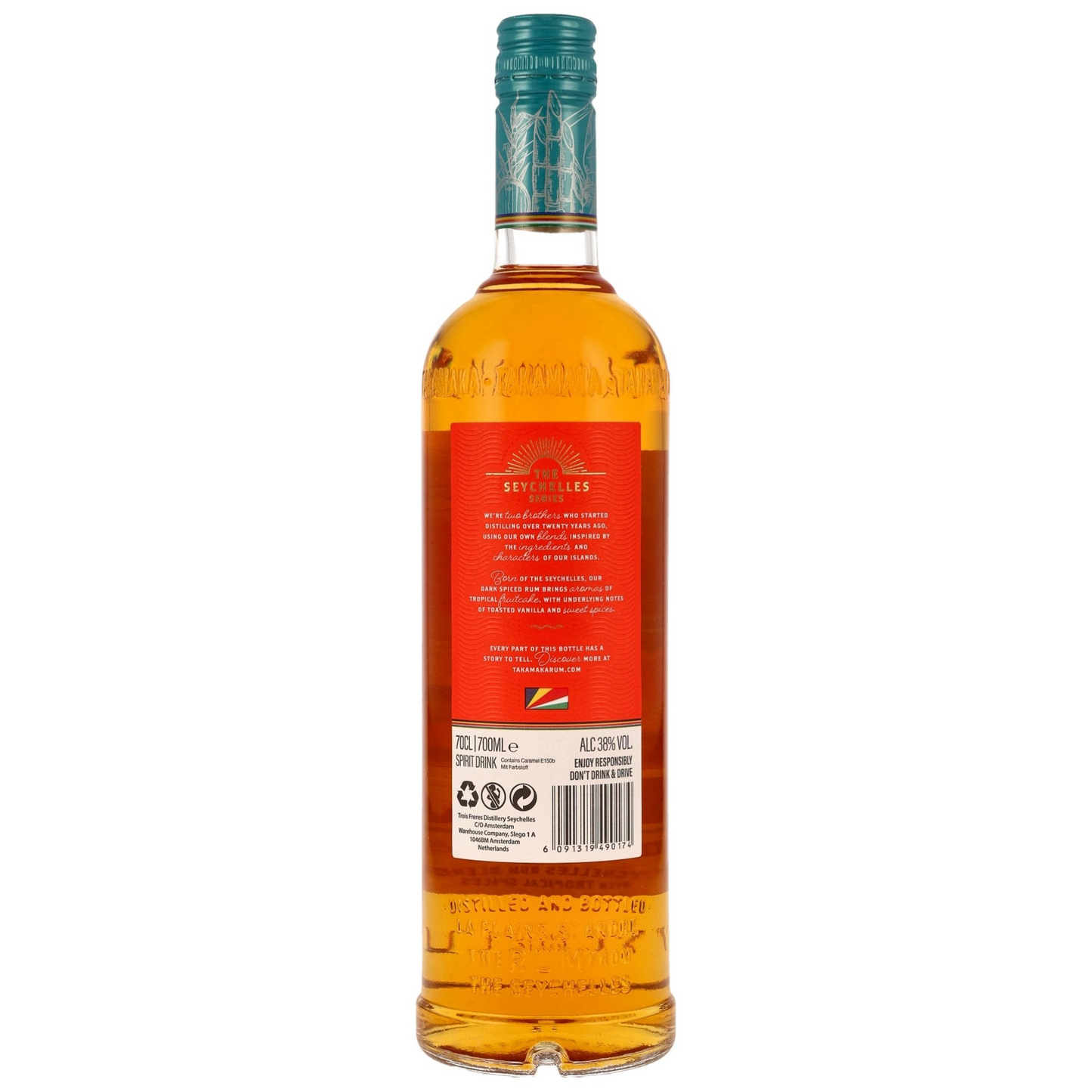 TAKAMAKA - Dark Spiced Rum - 38% Vol.