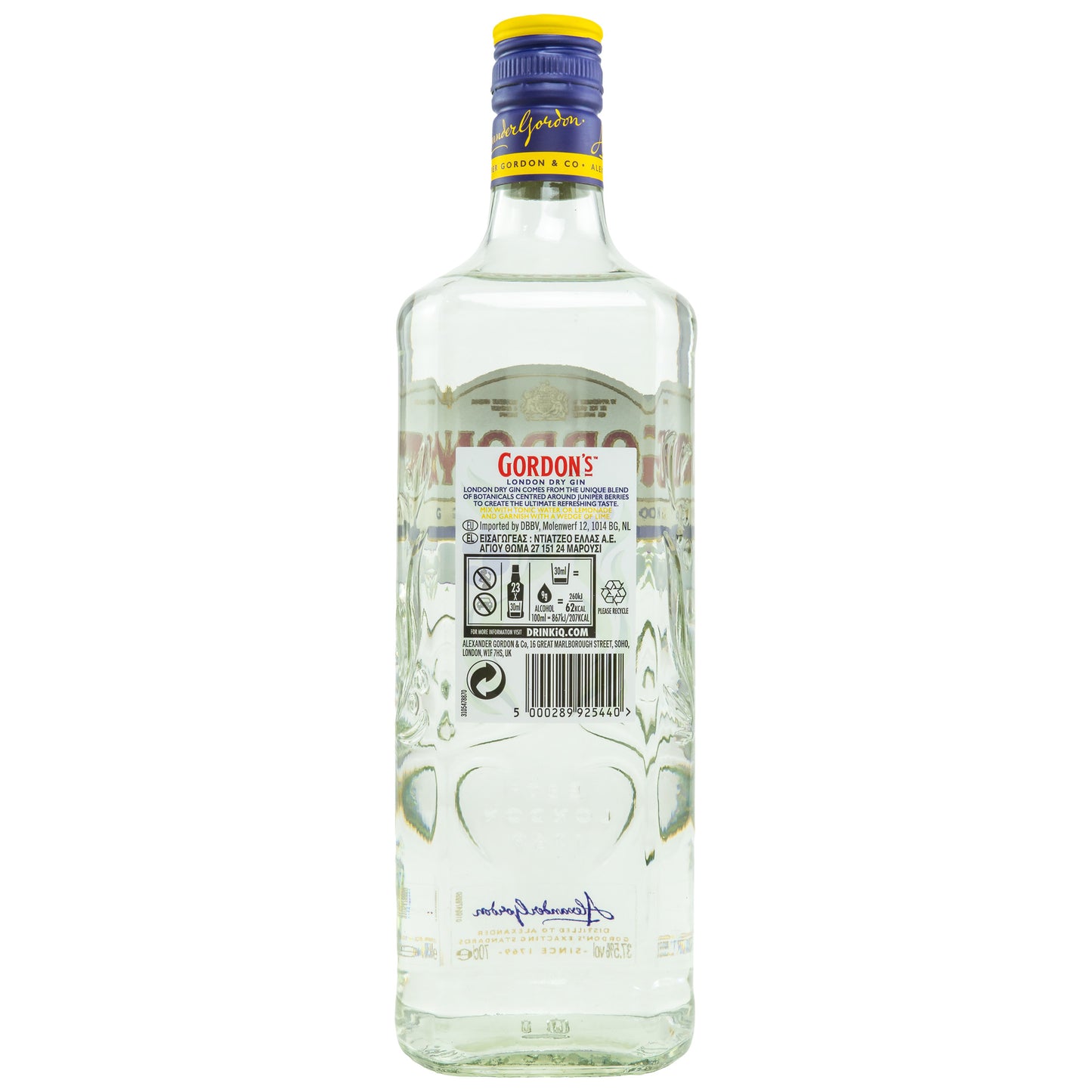 GORDON'S - London Dry Gin - 37,5% Vol.