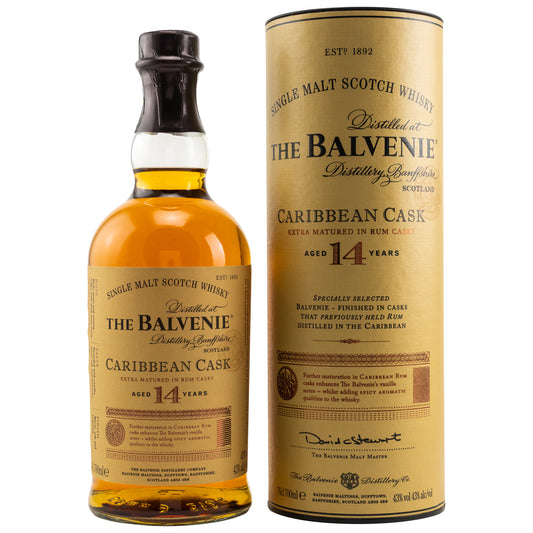 BALVENIE - 14 Jahre Caribbean Cask- 43% Vol.