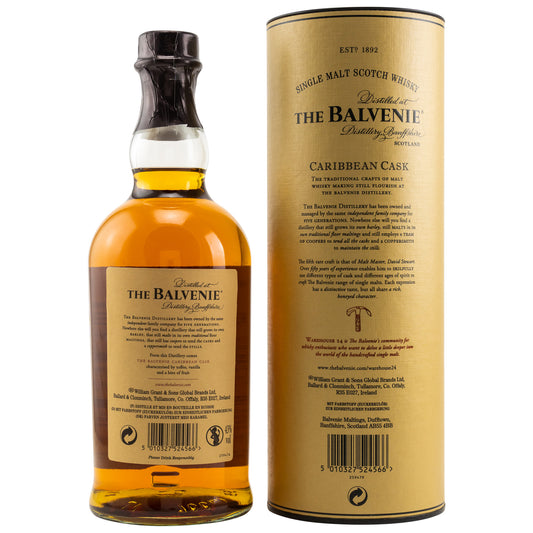 BALVENIE - 14 Jahre Caribbean Cask- 43% Vol.