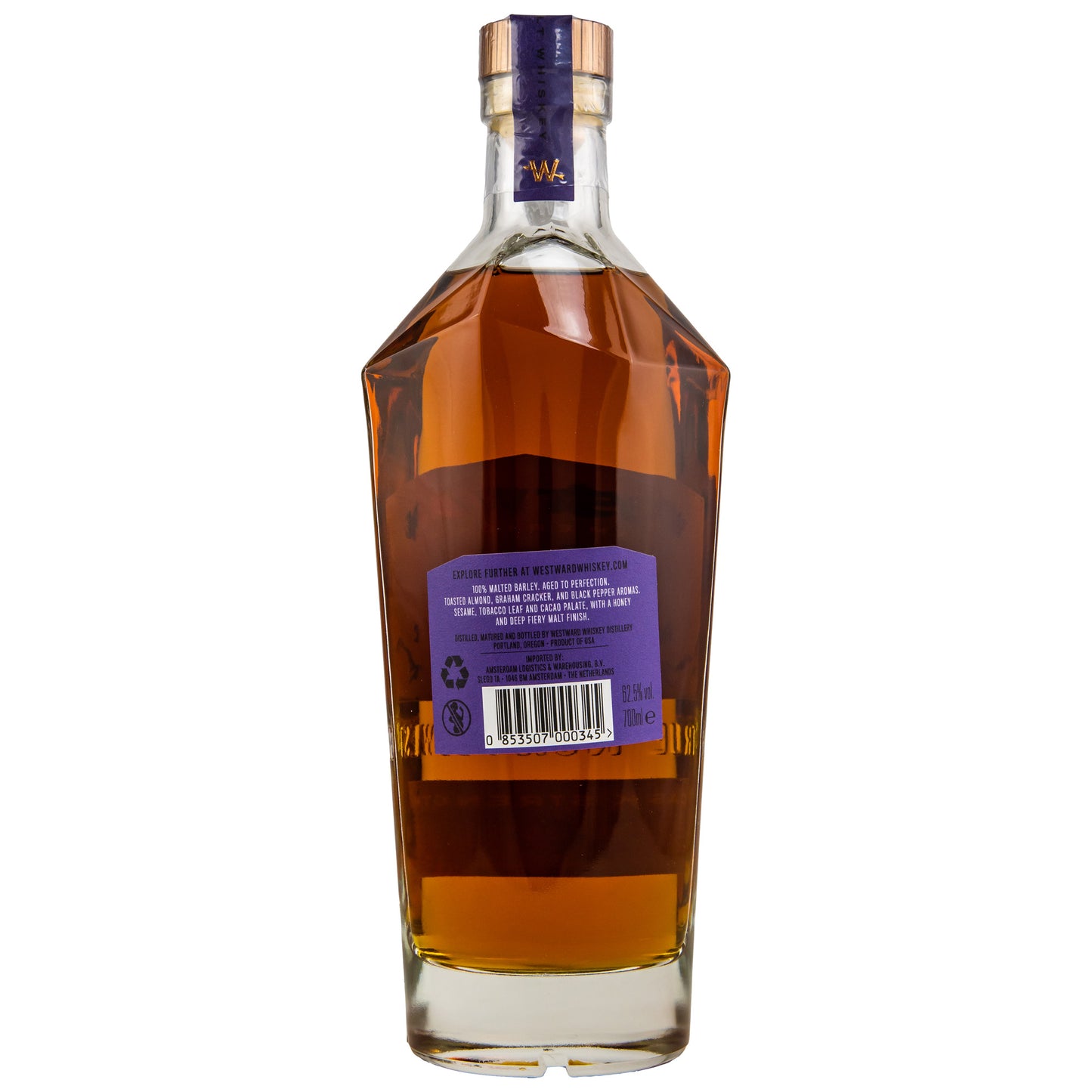 WESTWARD - Whiskey Cask Strength - 62,5% Vol.
