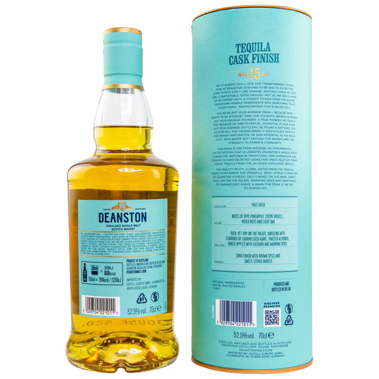 DEANSTON - 15 Jahre Tequila Cask Finish - 52,5% Vol.