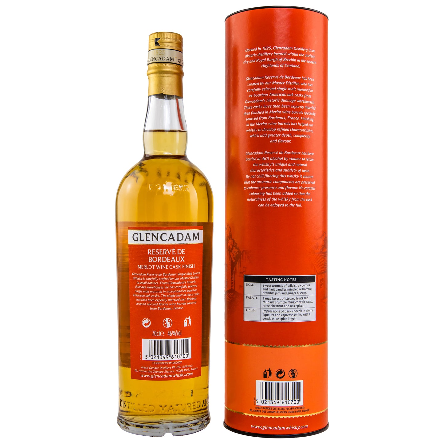 GLENCADAM - Reserve de Bordeaux - Merlot Cask Finish - 46% Vol.