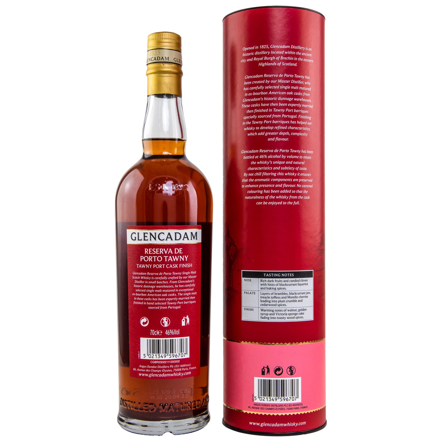 GLENCADAM - Reserva de Porto Tawny - Tawny Port Cask Finish - 46% Vol.