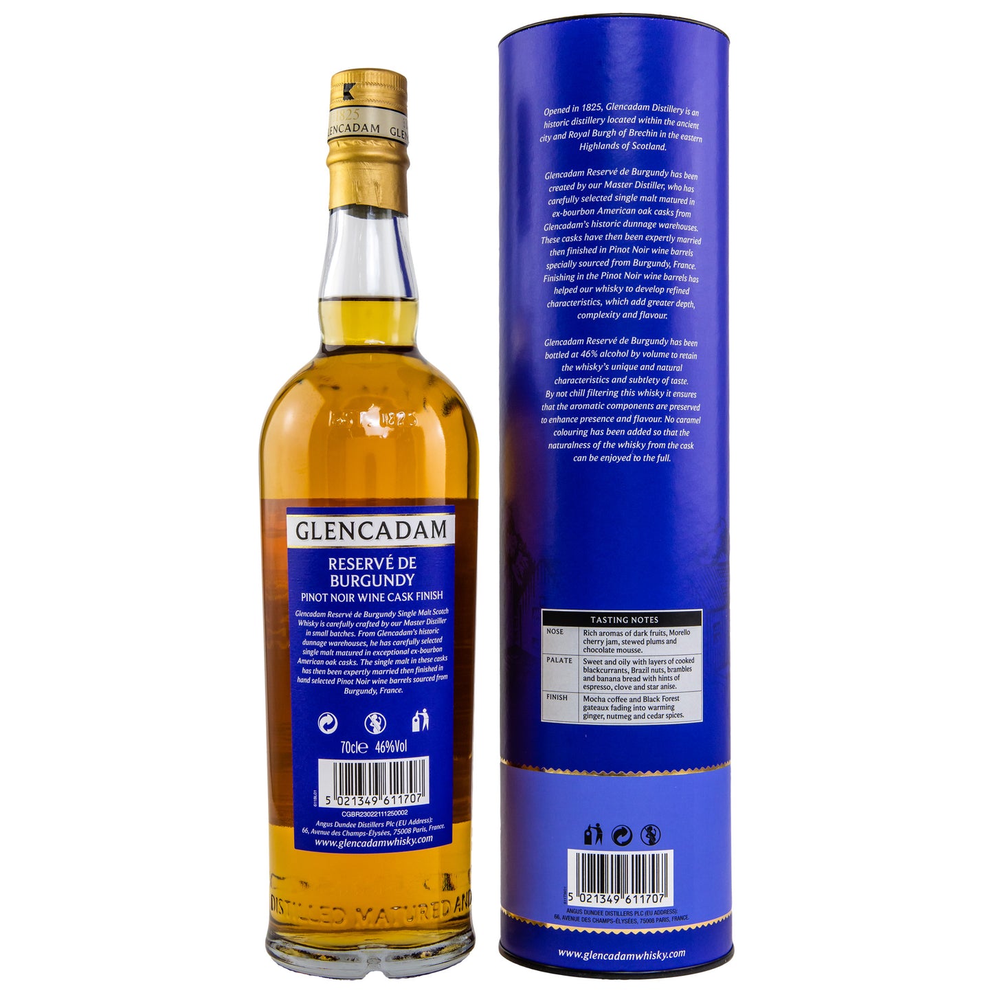 GLENCADAM - Reserve de Burgundy - Pinot Noir Cask Finish - 46% Vol.