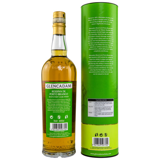GLENCADAM - Reserva de Porto Branco - White Port Cask Finish - 46% Vol.