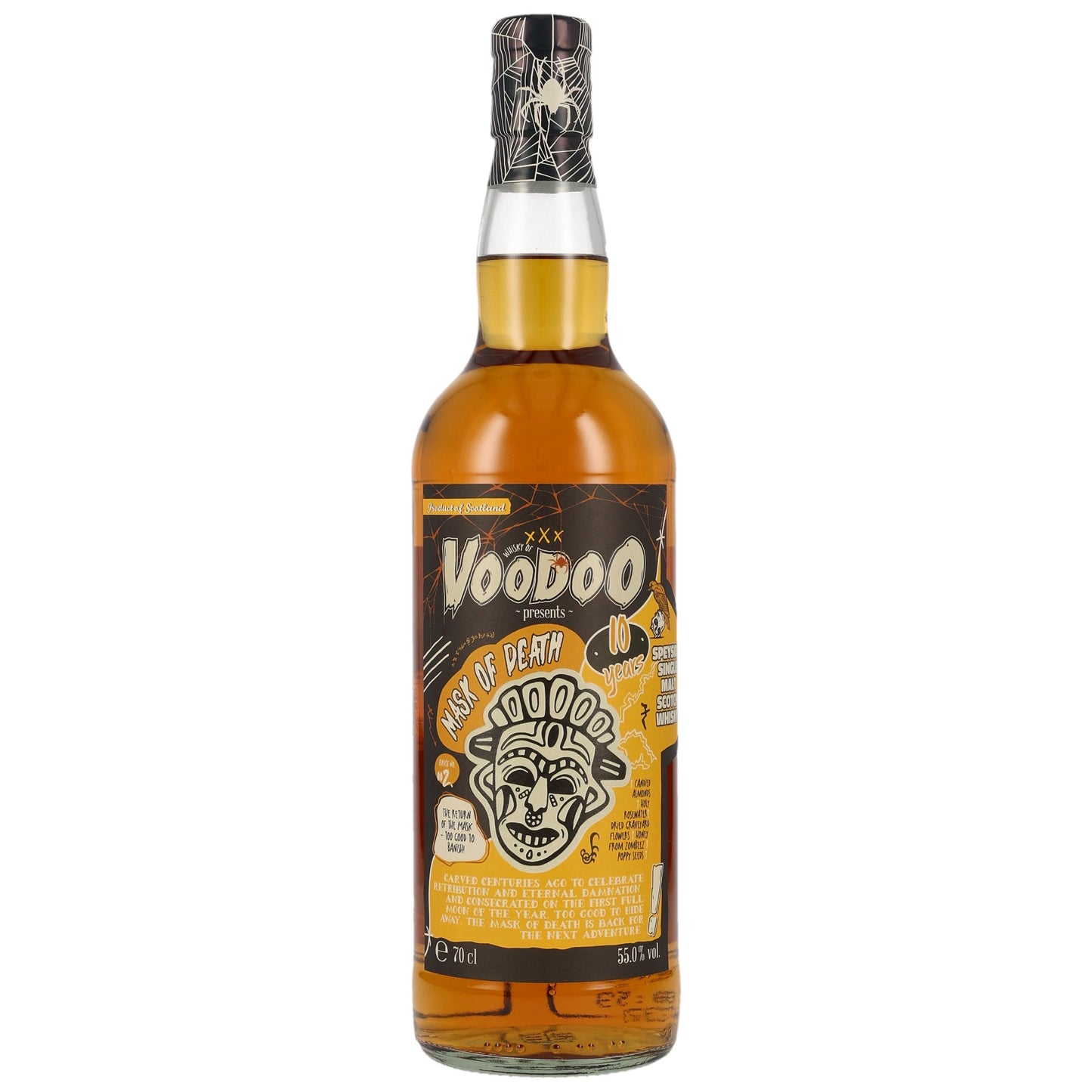 WHISKY OF VOODOO - Mask of Death II 10 Jahre Speyside Single Malt - 55% Vol.