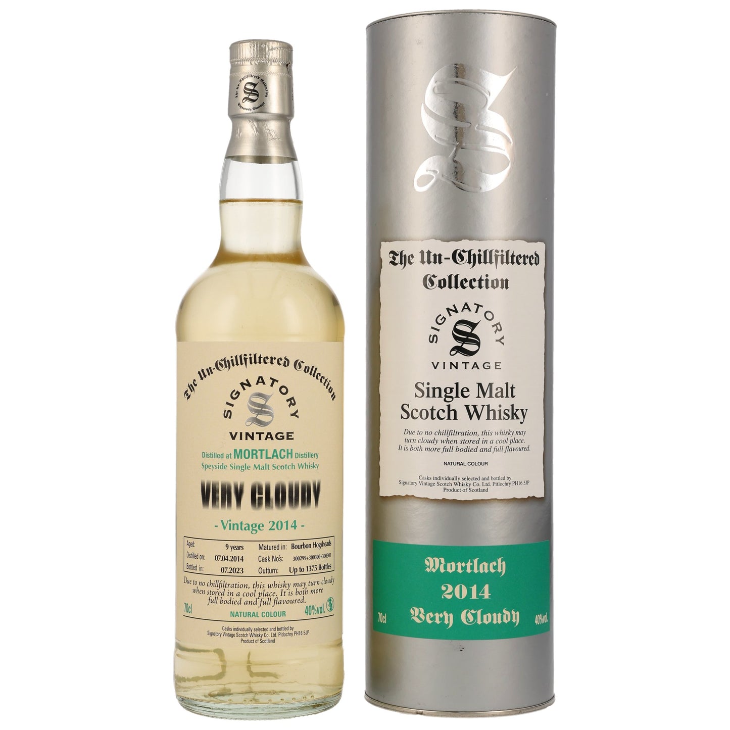 SIGNATORY VINTAGE - Mortlach 9 Jahre Very Cloudy - 40% Vol.