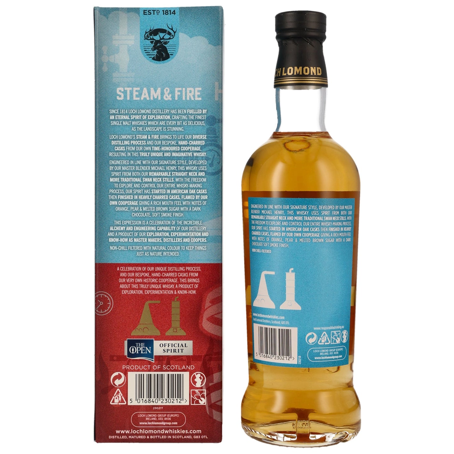 LOCH LOMOND - Steam & Fire - 46% Vol.