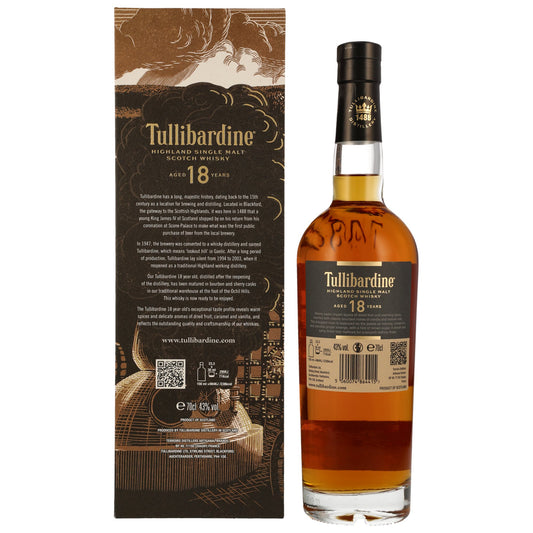 TULLIBARDINE - 18 Jahre - 43% Vol.