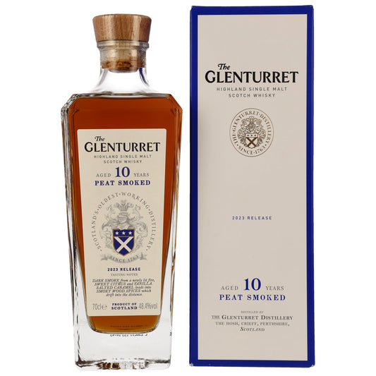 GLENTURRET - 10 Jahre Peat Smoked Release 2023 - 48,4% Vol.
