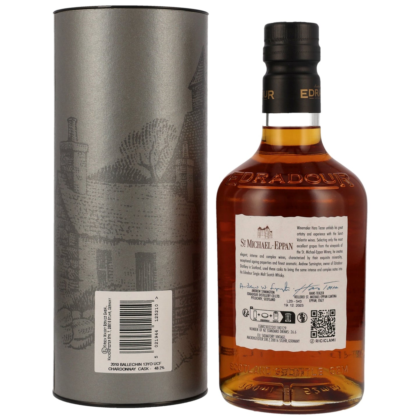 BALLECHIN - 13 Jahre - Chardonnay Cask #803 - St. Michael Eppan - 48,2% Vol.