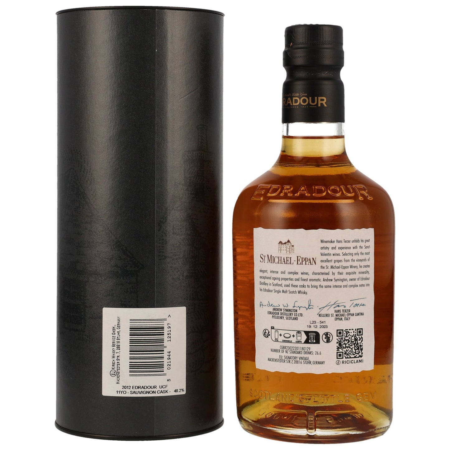 EDRADOUR - 11 Jahre Sauvignon Cask #1002 - St. Michael Eppan - 48,2% Vol.
