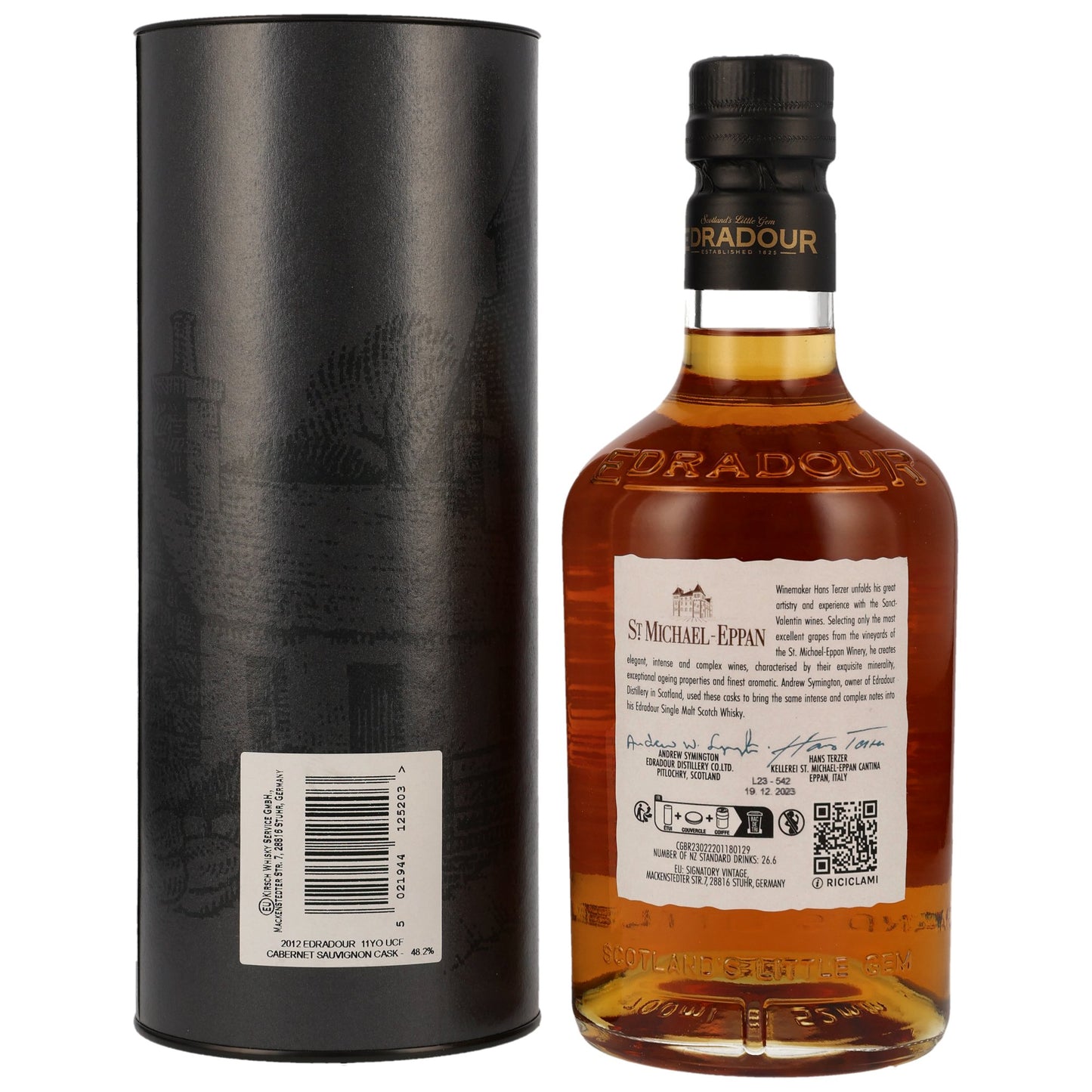 EDRADOUR - 11 Jahre Cabernet Sauvignon Cask #2 - St. Michael Eppan - 48,2% Vol.