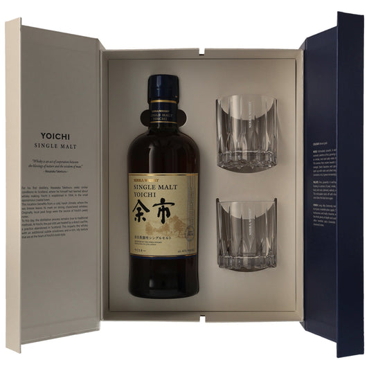 NIKKA - Yoichi Single Malt mit Riedel Glas - 45% Vol.