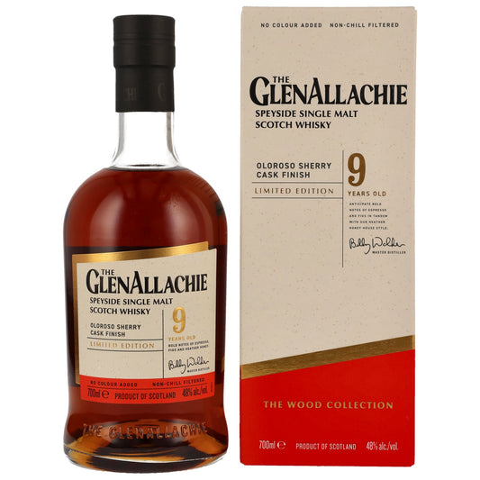 GLENALLACHIE - 9 Jahre Oloroso Sherry Finish Limited Edition - 48% Vol.