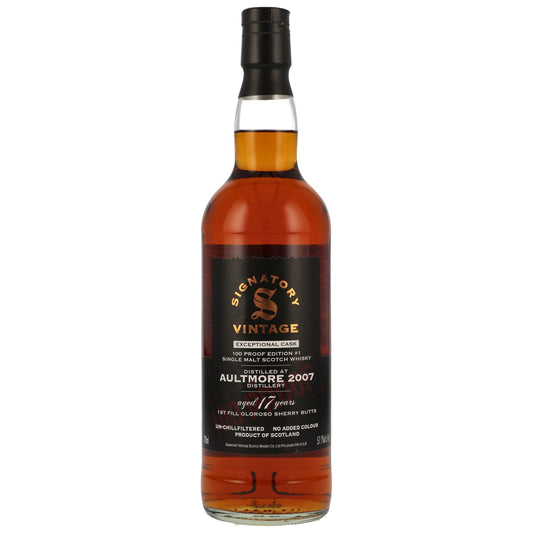 AULTMORE - 17 Jahre Signatory 100 PROOF Exceptional Edition #1 - 57,1% Vol.