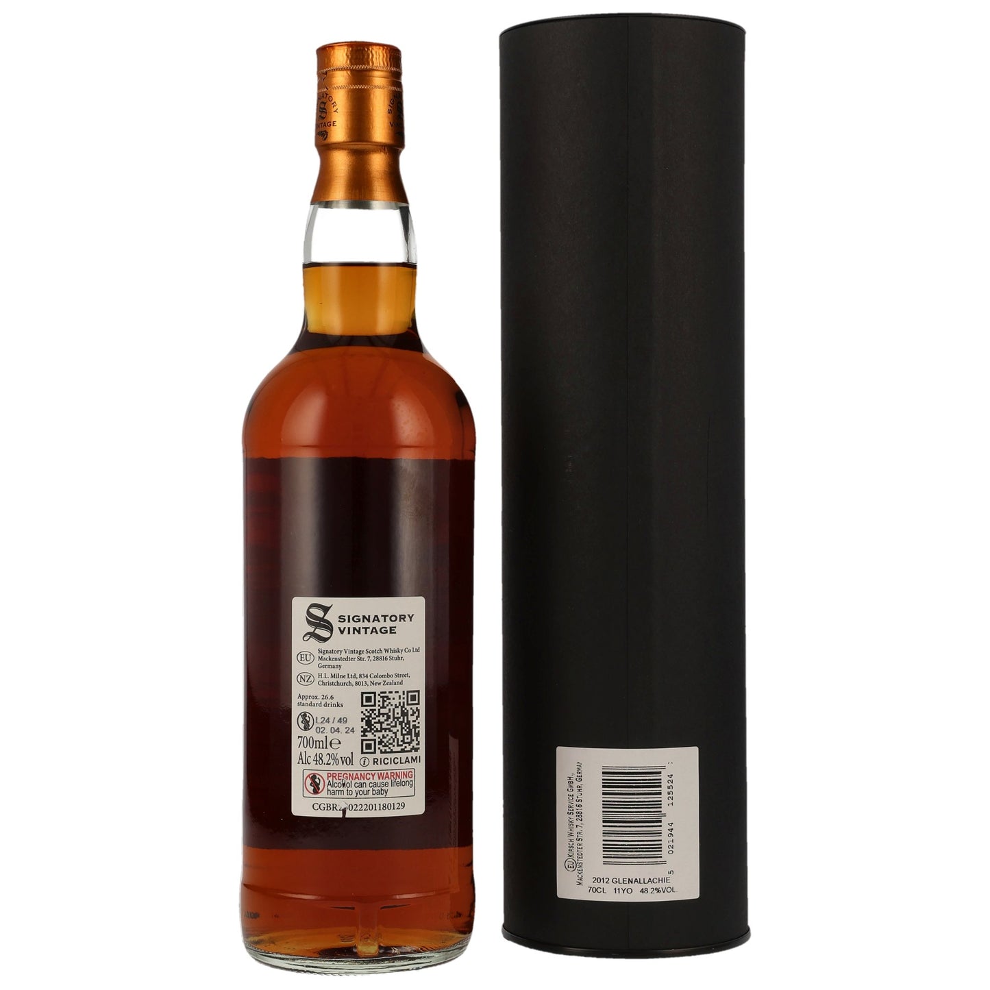 SIGNATORY VINTAGE - Glenallachie 2012/2024 11 Jahre Small Batch Edition #8- 48,2% Vol.