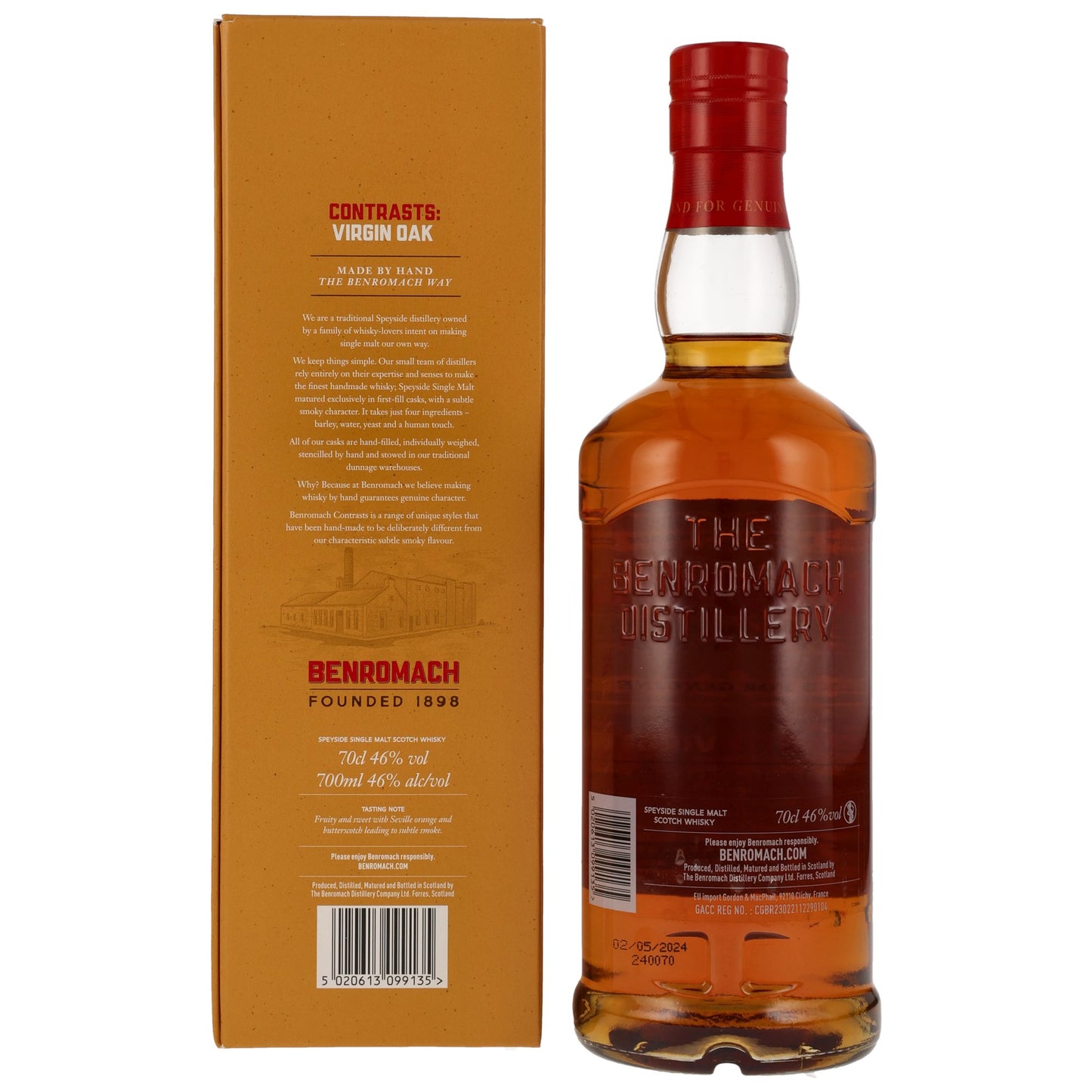 BENROMACH - Contrasts 2013/2024 10 Jahre Virgin Oak - 46% Vol.