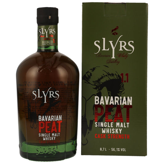 SLYRS - Single Malt Bavarian Peat Cask Strength 1.1 - 56,1% Vol.