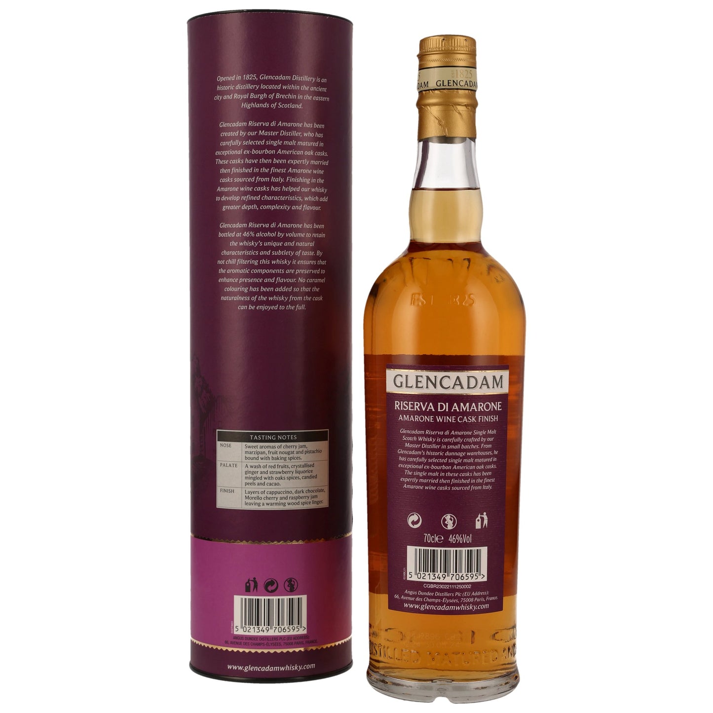 GLENCADAM - Riserva di Amarone - Amarone Cask Finish - 46% Vol.