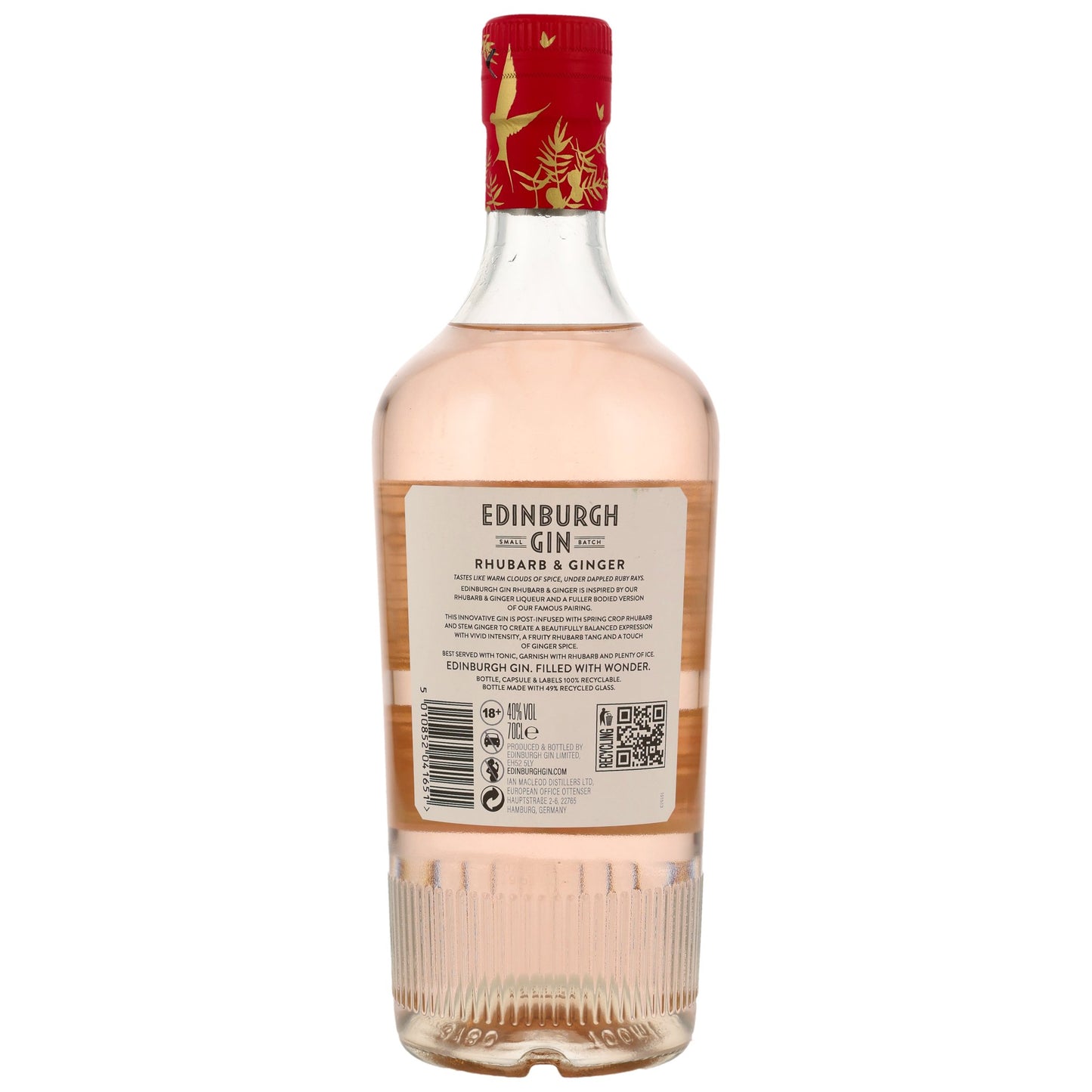 EDINBURGH GIN - Rhubarb & Ginger - 40% Vol.