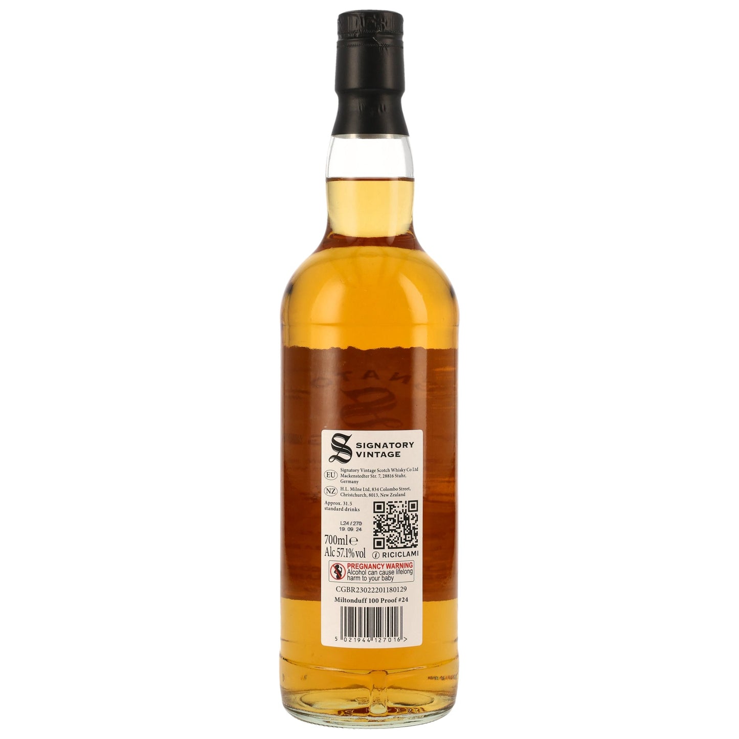 MILTONDUFF - 2015/2024 8 Jahre Signatory 100 PROOF Edition #24 - 57,1% Vol.