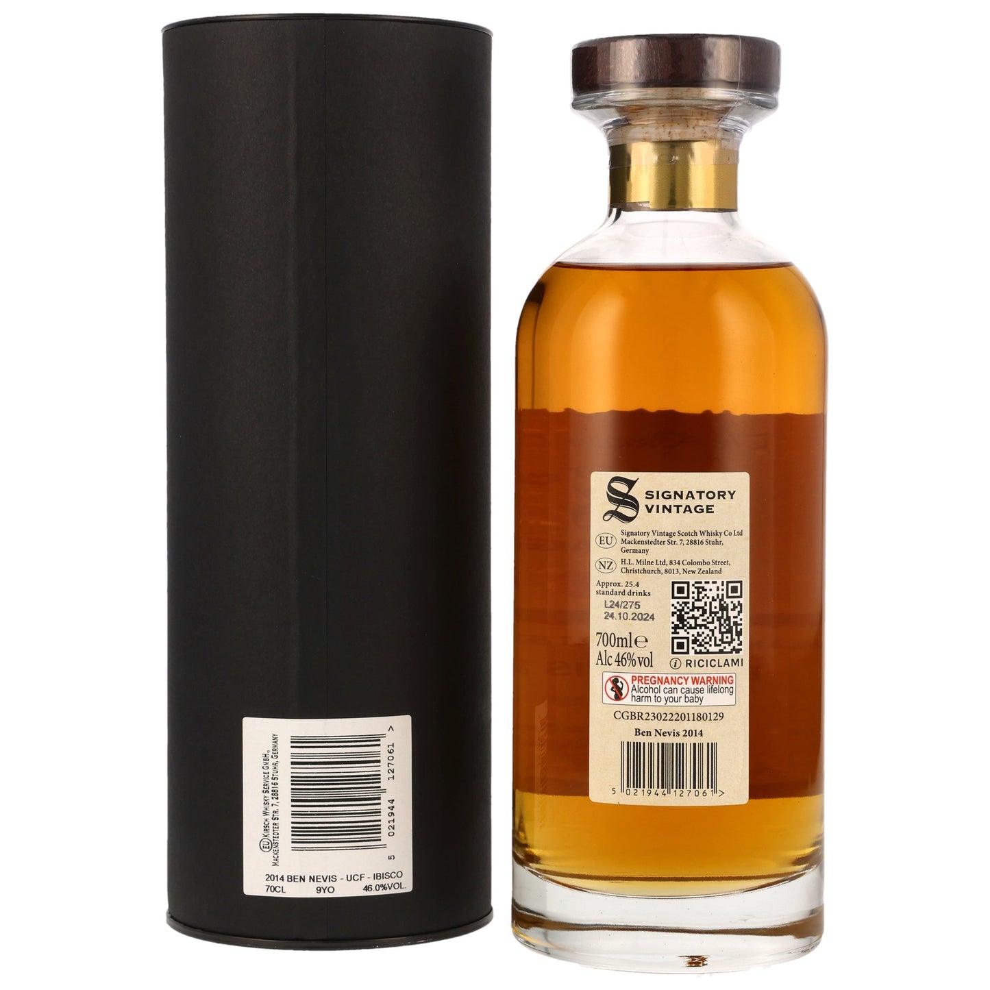BEN NEVIS - 9 Jahre Ibisco Decanter - 46% Vol.