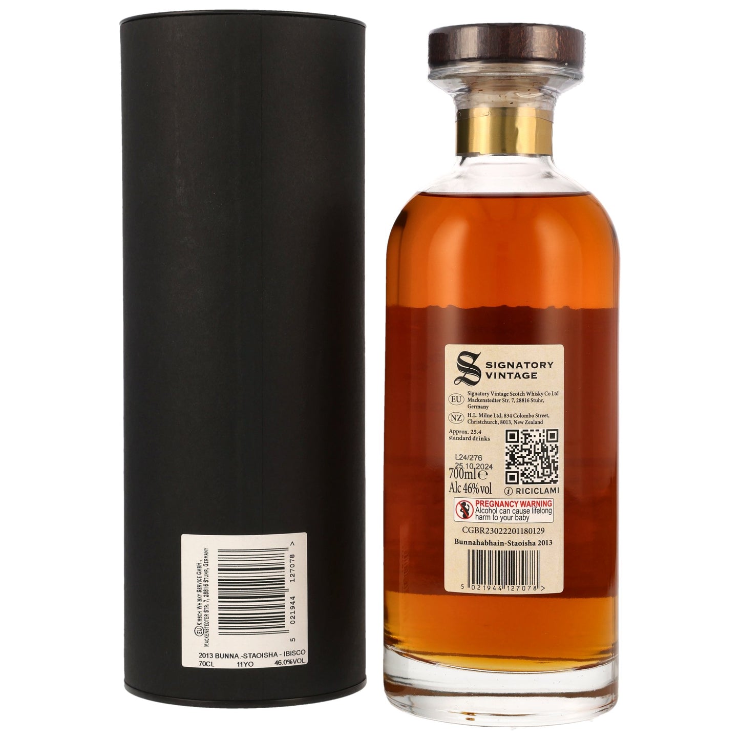 BUNNAHABHAIN STAOISHA - 11 Jahre Ibisco Decanter - 46% Vol.