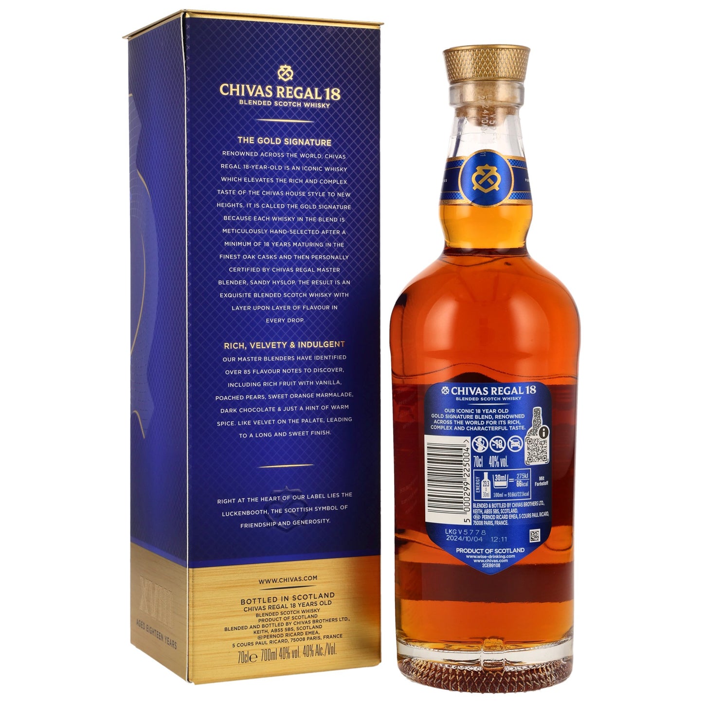 CHIVAS REGAL - 18 Jahre Gold Signature - 40% Vol.