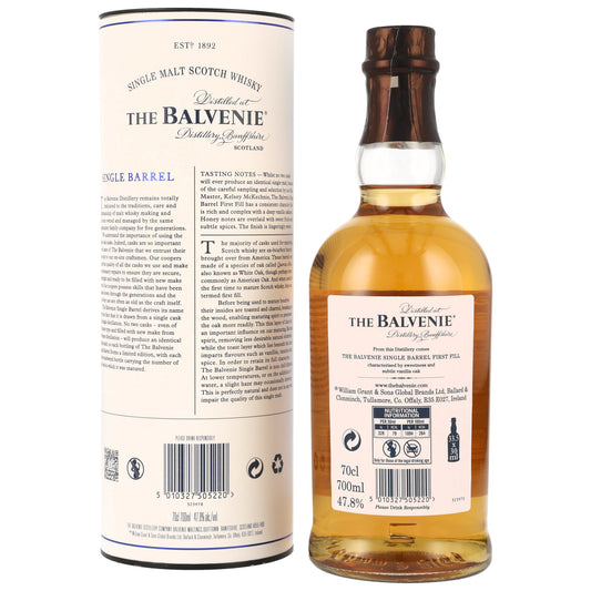 BALVENIE - 12 Jahre First Fill Single Barrel - 47,8% Vol.