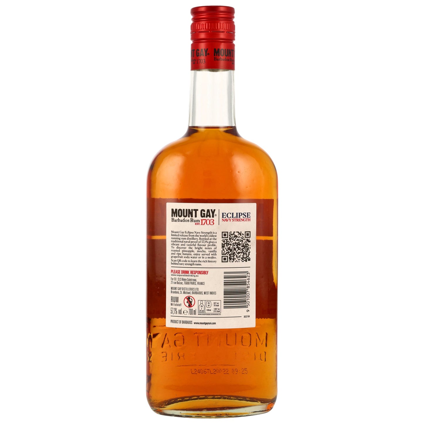 MOUNT GAY - 1703 Eclipse Rum Navy Strength Limited Edition - 57,1% Vol.