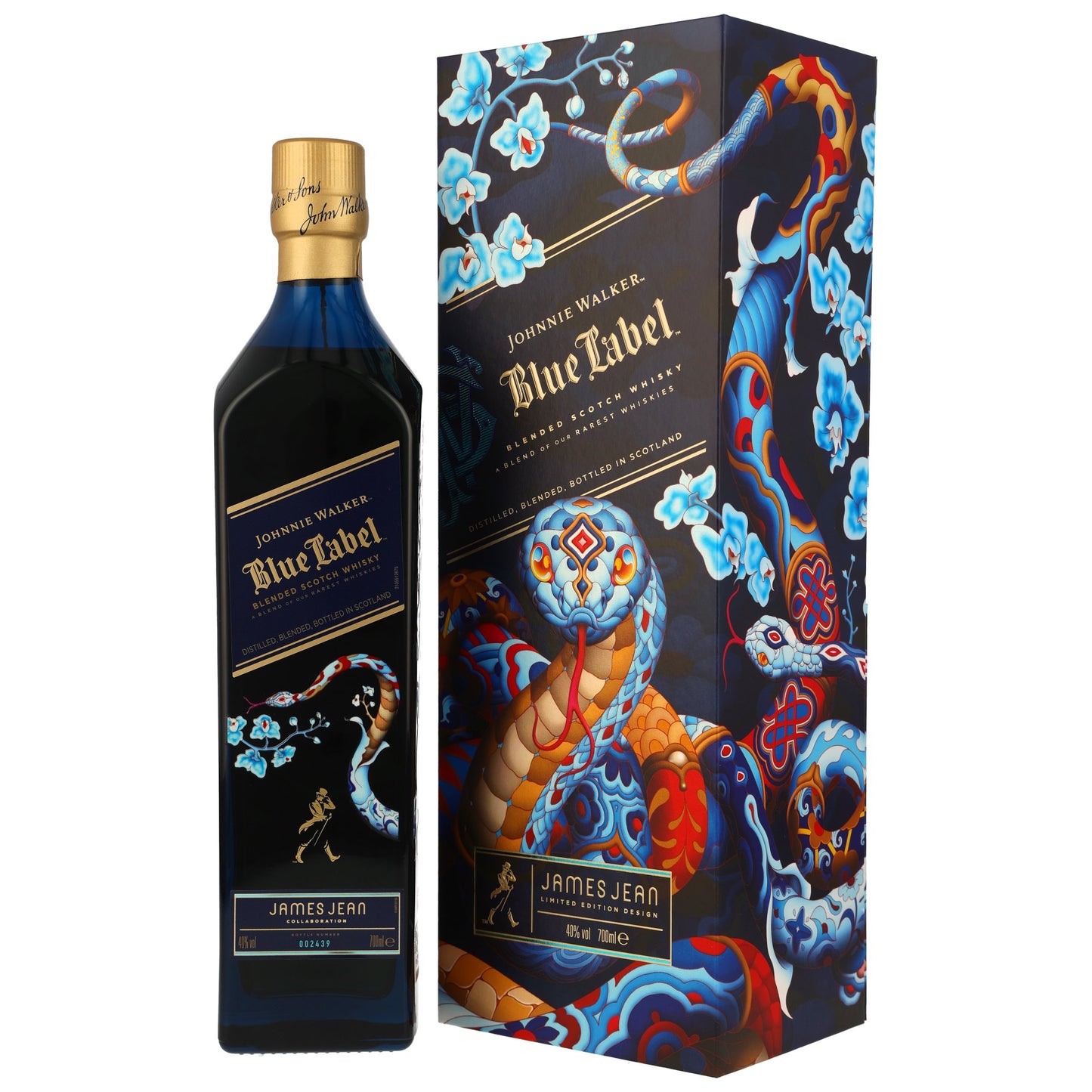 JOHNNIE WALKER - Blue Label Chinese New Year - Year of the Snake (James Jean) - 40% Vol.