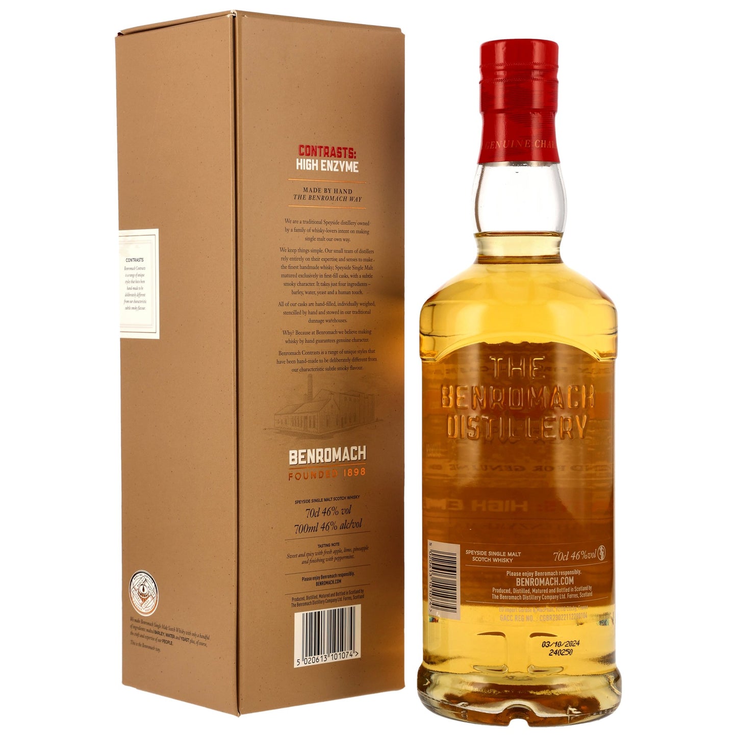BENROMACH - High Enzyme 2012/2024 1st Fill Bourbon Barrels - 46% Vol.