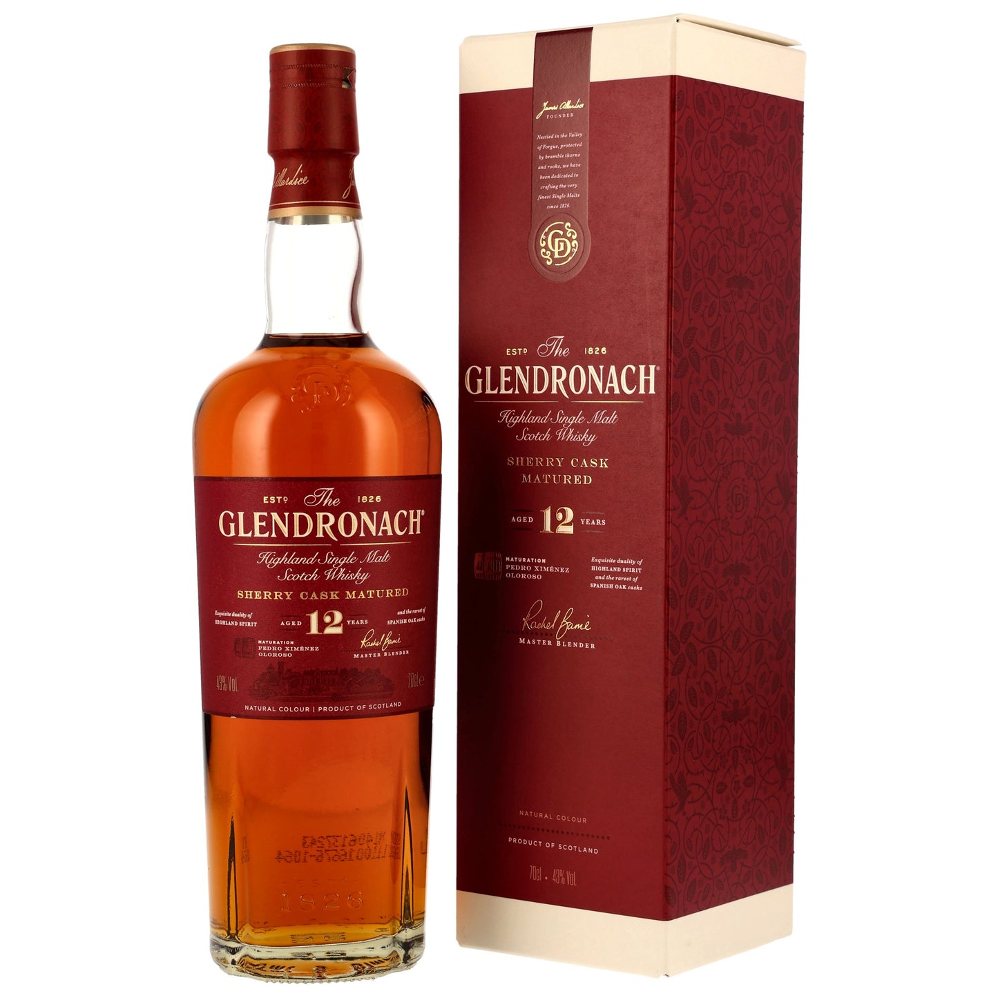 GLENDRONACH - 12 Jahre PX + Oloroso Sherry Casks - 43% Vol.