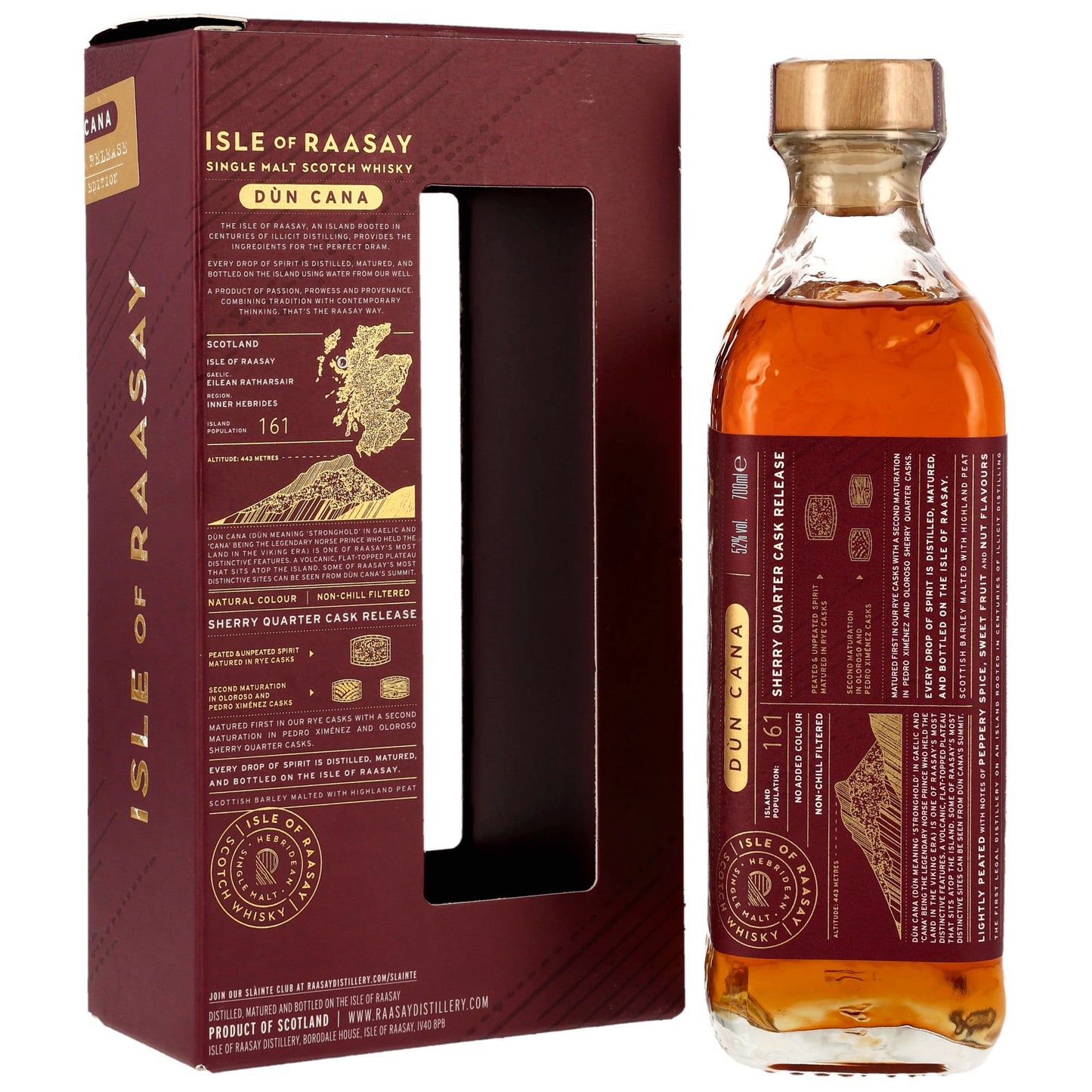 ISLE OF RAASAY - Dun Cana Sherry Quarter Cask Second Edition - 52.0% Vol.