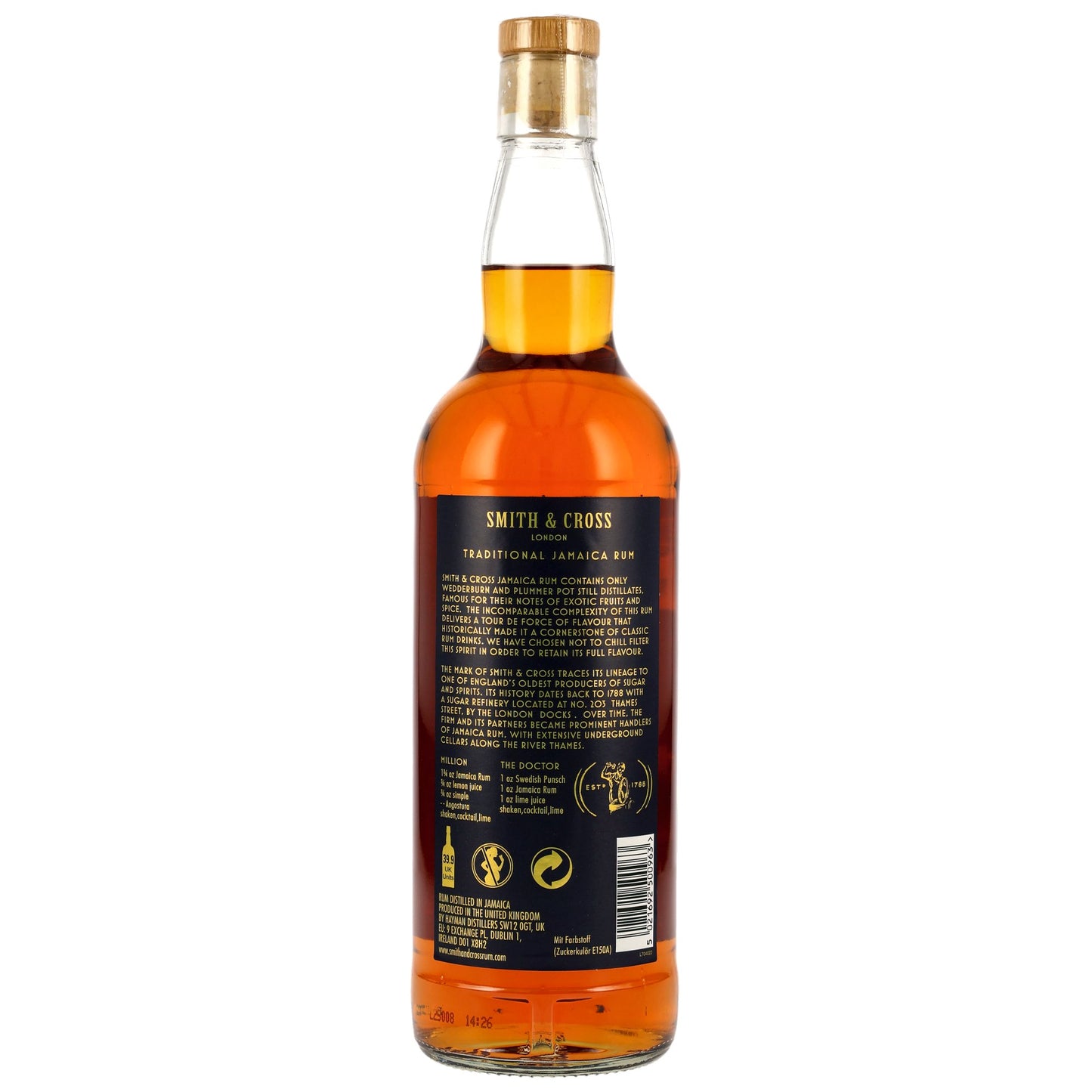 HAMPDEN - Smith + Cross Jamaica Rum - 57% Vol.