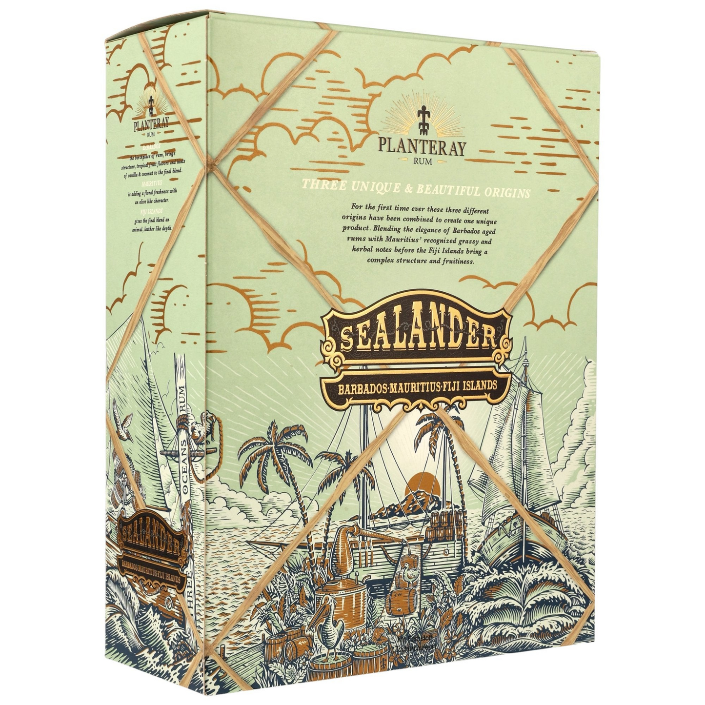 PLANTERAY - Sealander mit 2 Gläsern Geschenkset - 40% Vol.