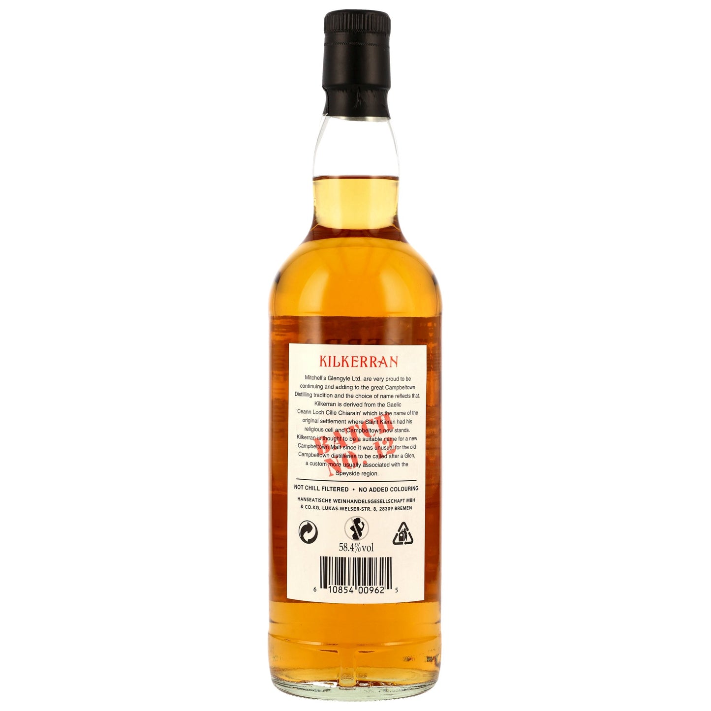 KILKERRAN - Heavily Peated Batch No. 12 - 58,4% Vol.